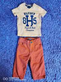 Komplet spodnie jeans i t-shirt Tommy Hilfinger 68