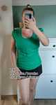 T-shirt bluzka top zielony L 40 XL 42 bawełna z elastanem