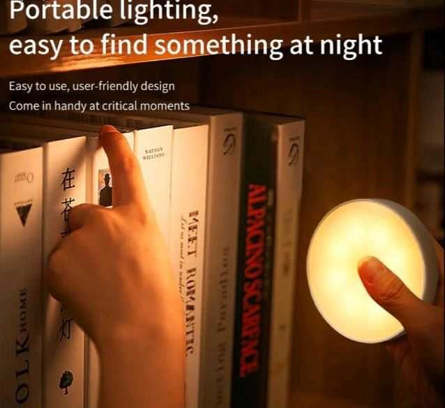 Luz LED com Sensor de Movimento - Carregamento USB - NOVO