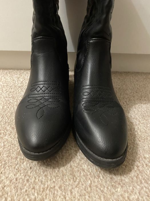 Демисезонные осенние ботинки сапоги в ковбойском стиле 38 / 39 р.