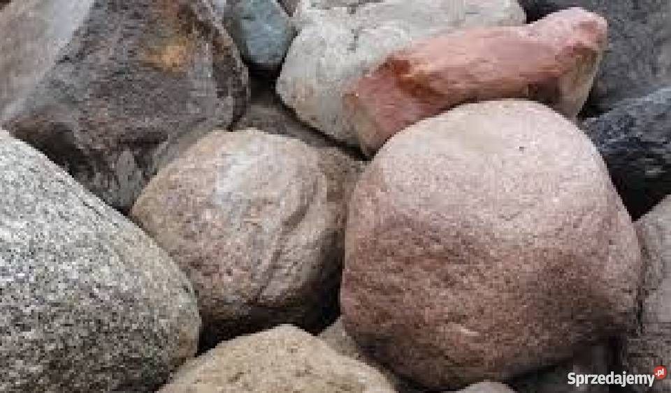 Kamienie polne duże głazy ładne około 20 ton kamieni