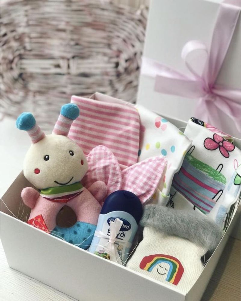 Набор подарочный детский на рождение гендер пати крестины baby shower