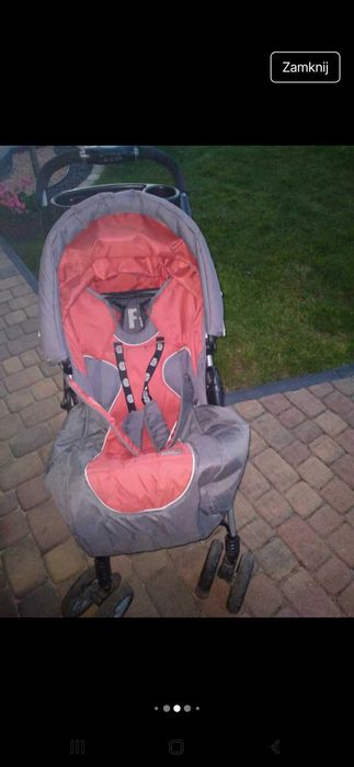 Wózek spacerowy czerwony