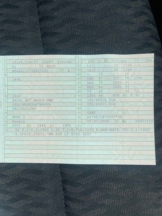 BMW 316i Limousine – bom estado, documentos alemães, pronto a circular