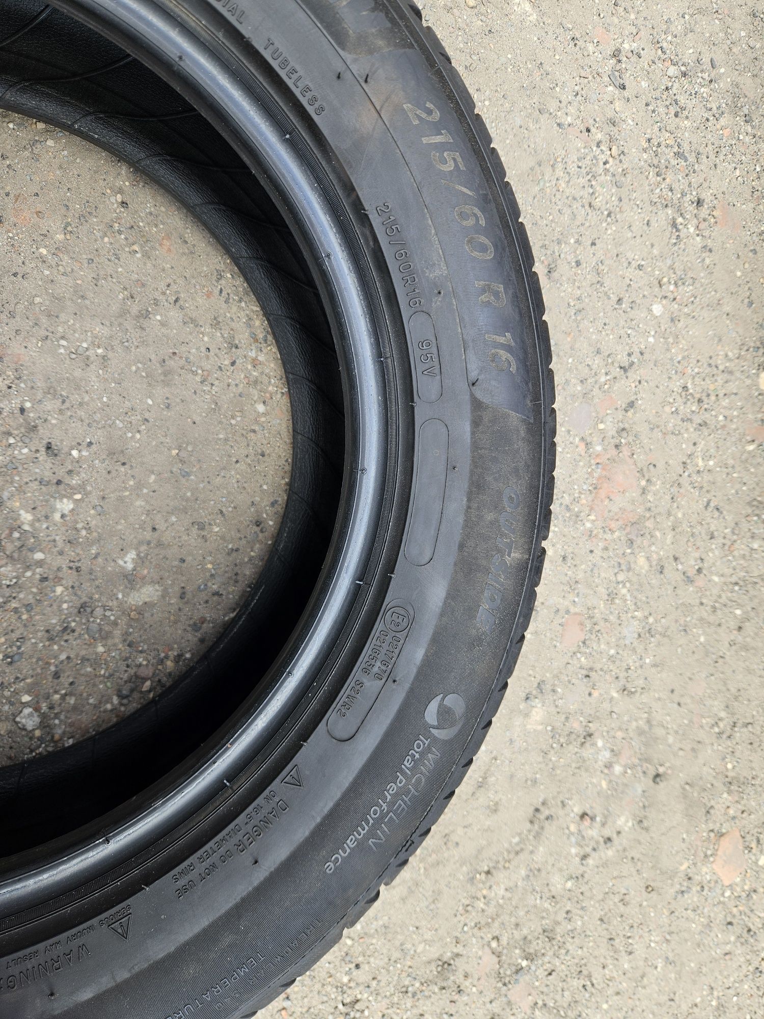 Komplet dwoch opon Michelin Total Performance 215/60 r16