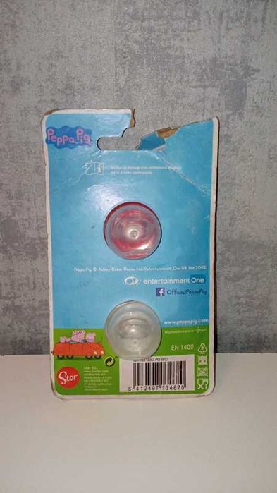 Smoczki anatomiczne w etui 2 sztuki Świnka Peppa 6m+