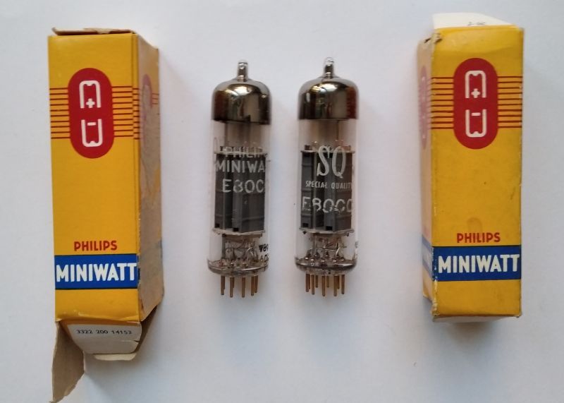 продам радиолампы E80CC Philips Miniwatt NOS протестированные