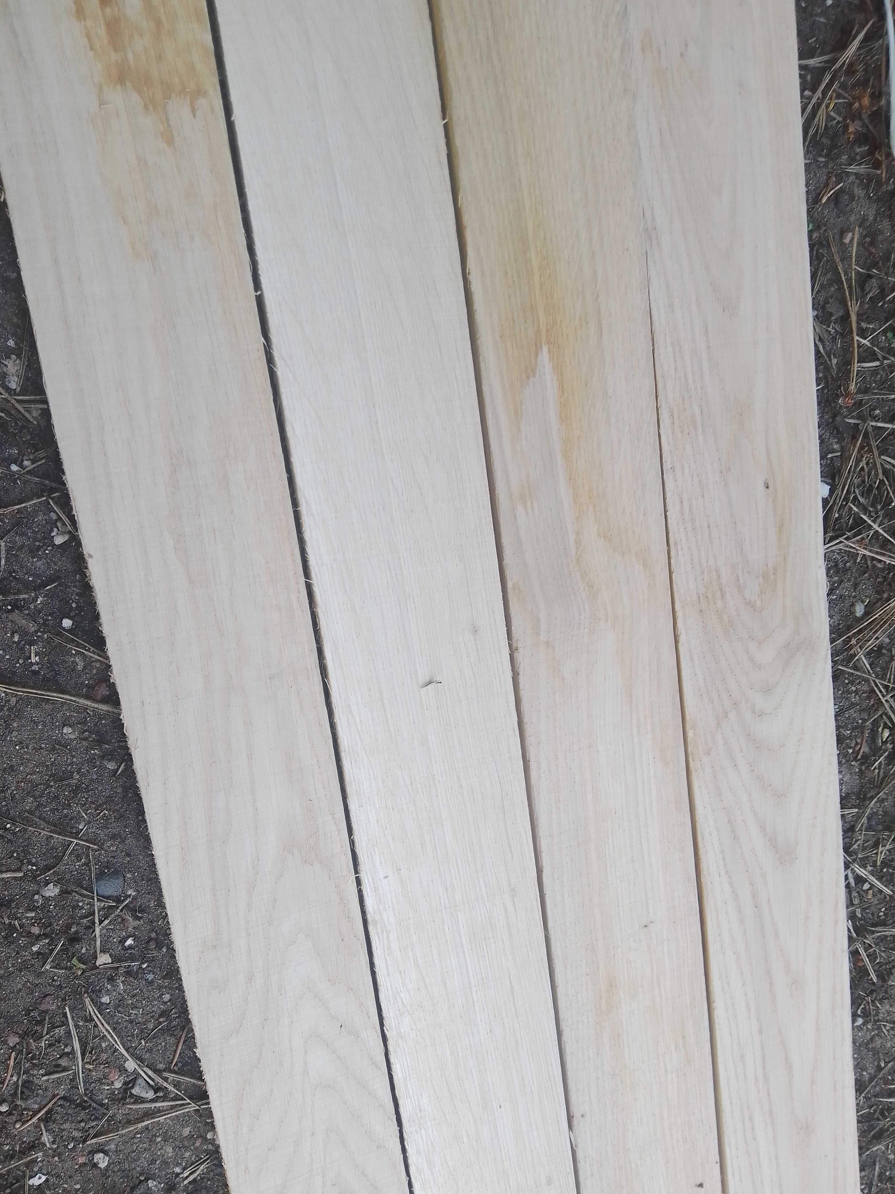 Dębowa deska heblowana, lamela drewniana  130 cm x 6,5 cm, wysyłka