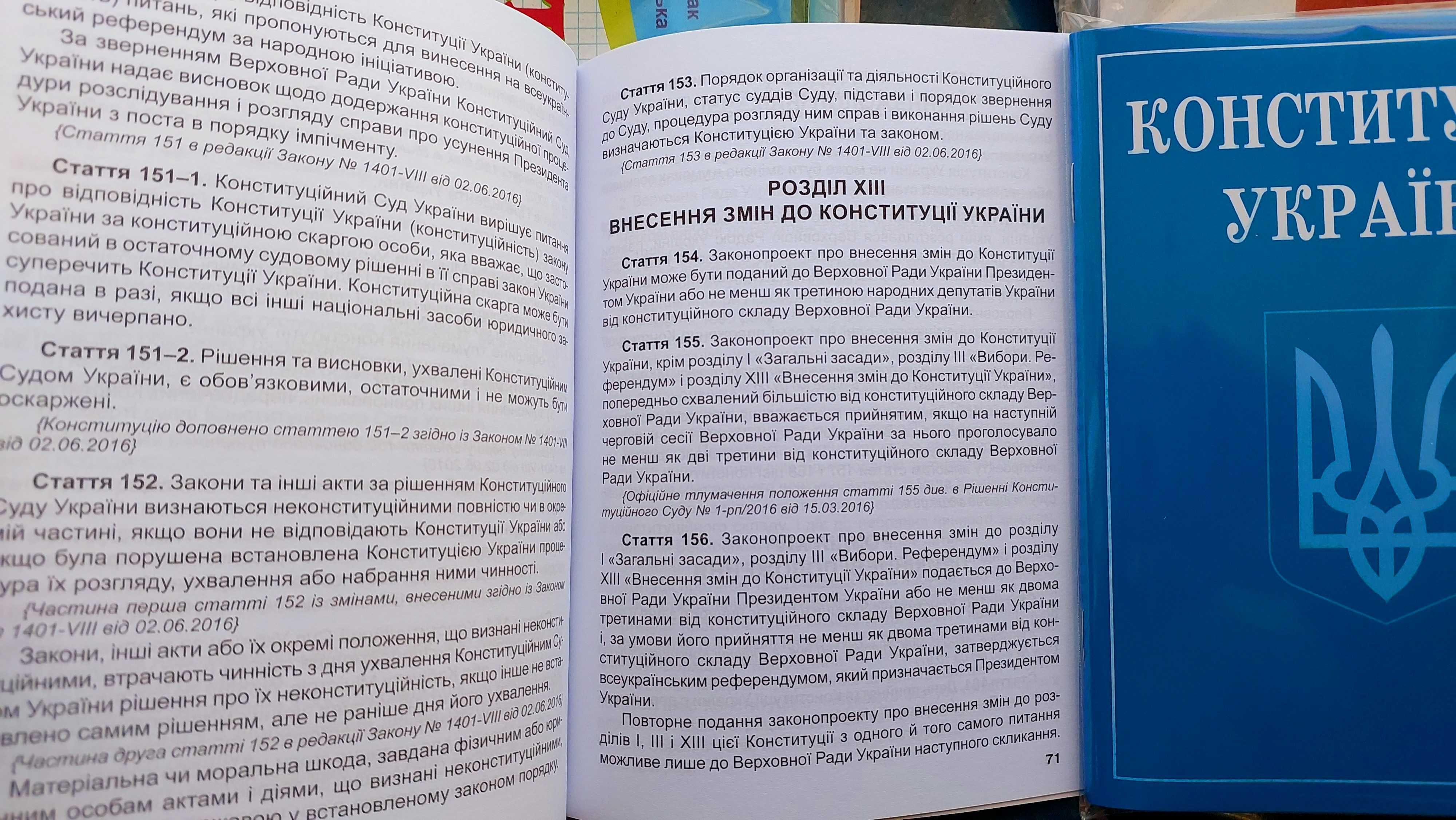 Конституція України кишеньковий формат 2025 рік