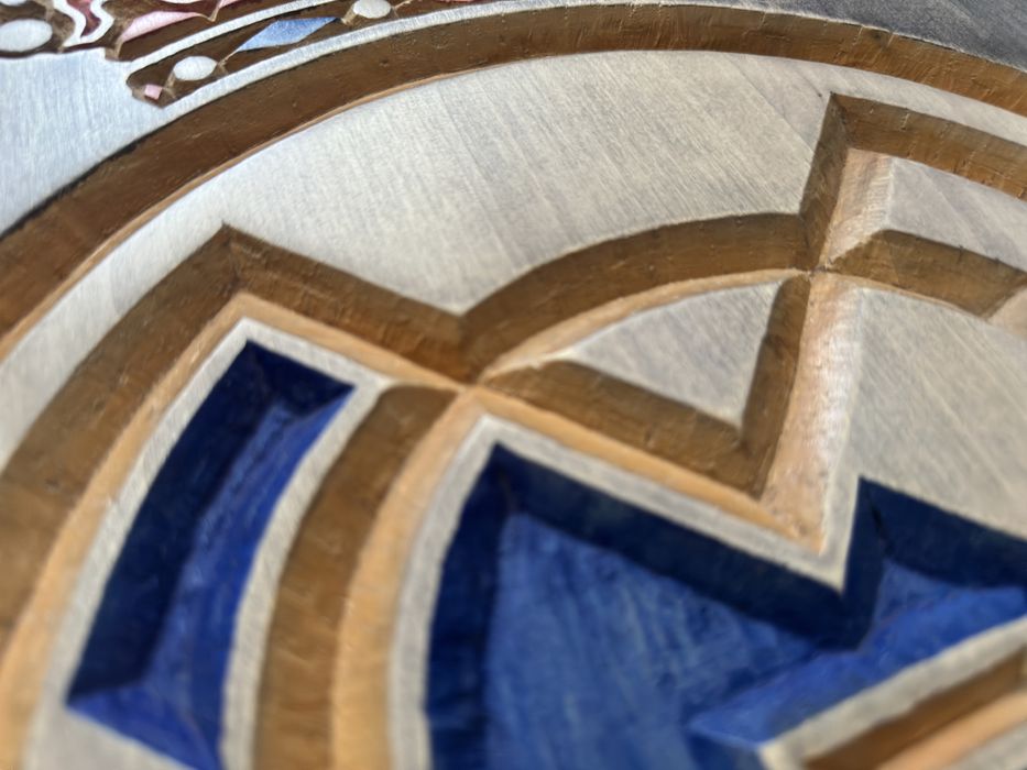 Herb drewniany Real Madryt