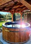 Domek na Kaszubach. Balia wodna/jacuzzi