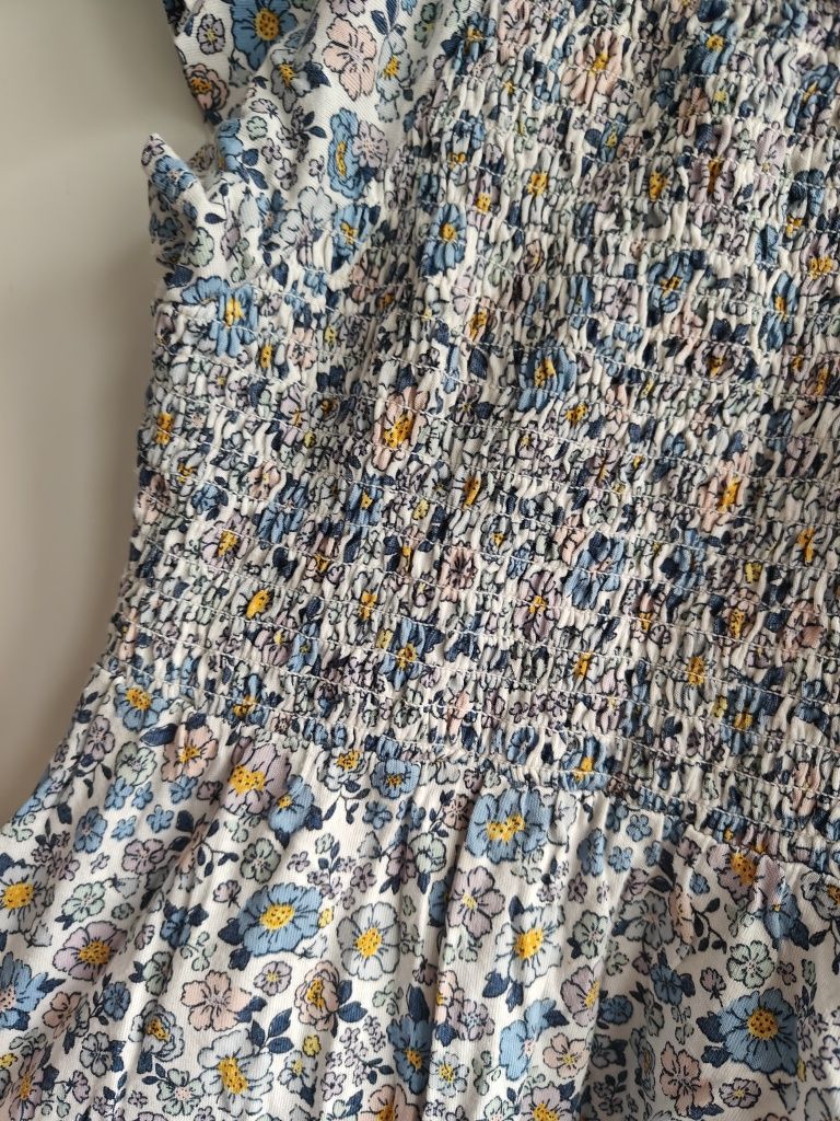 Sukienka lindex kwiaty 110/116