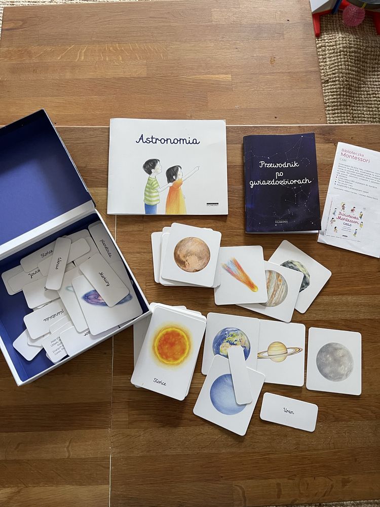 Biblioteczka montessori astronomia, biblioteczka montessori