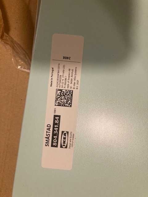 IKEA SMASTAD Drzwi bladoturkusowy 30x90 cm