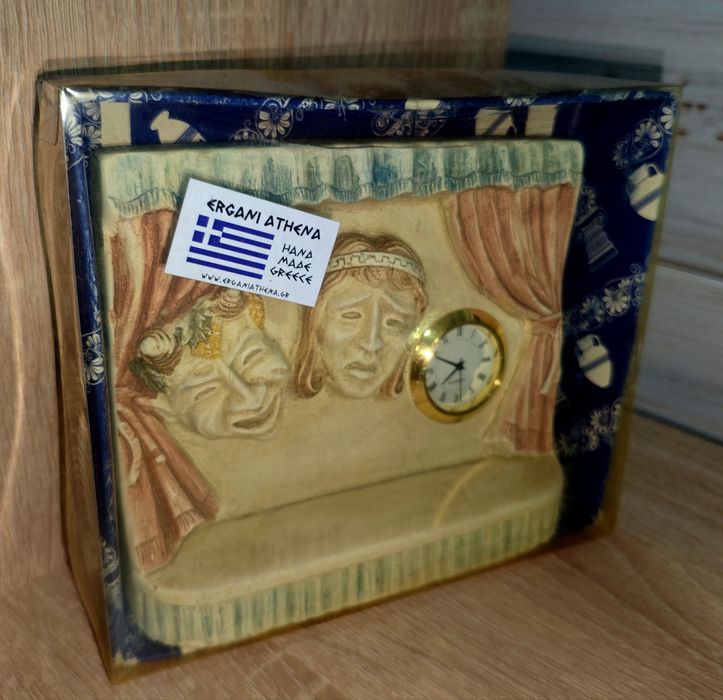 Статуэтка с часами театр драма подарок