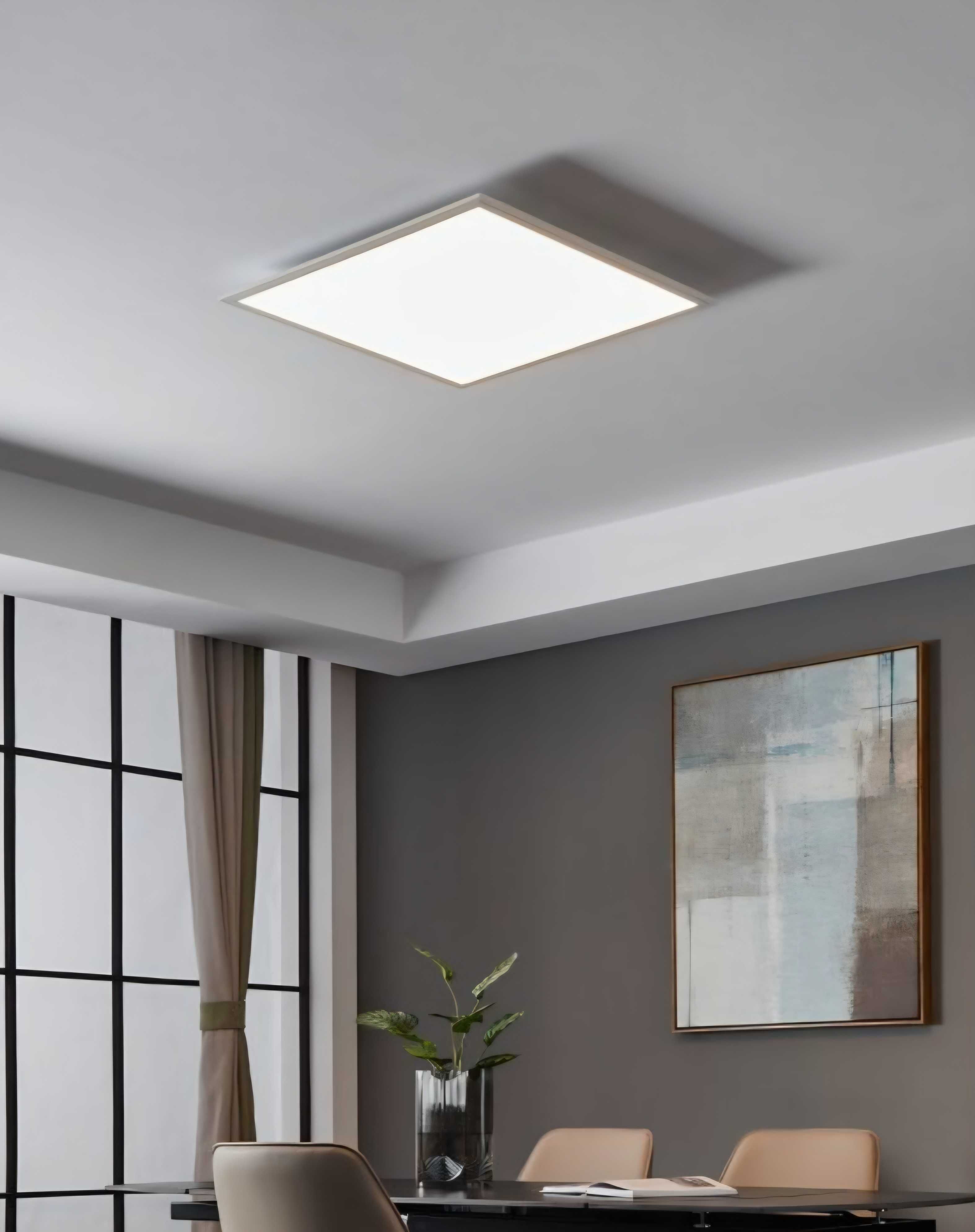 Plafon lampa natynkowy 60x60cm 33W ściemniany Smart Home EGLO Connect