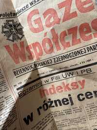 Gazeta współczesna z 1989 roku Białystok Suwałki Łomża