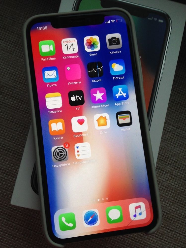 Телефон iPhone X, 64 gb