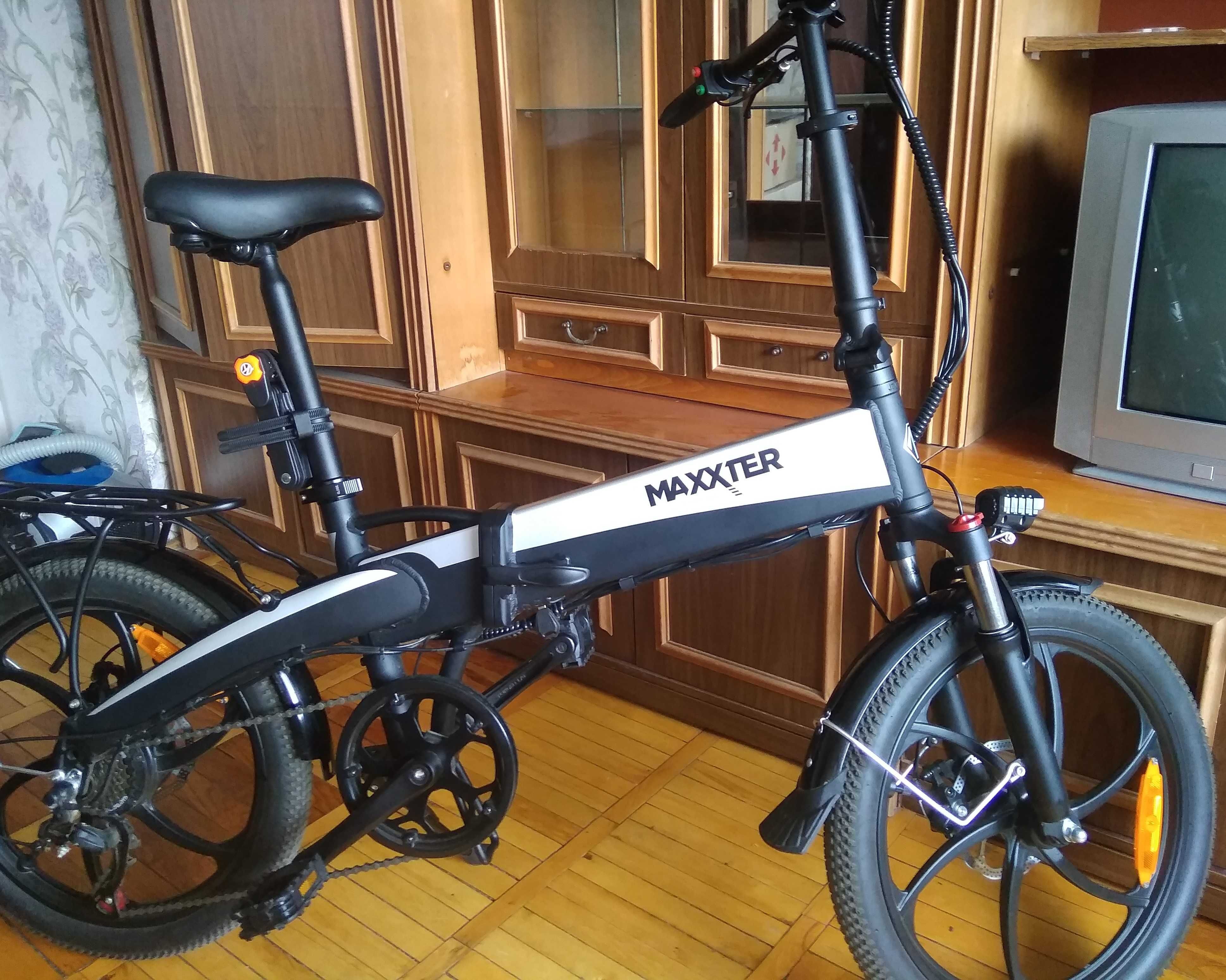 електровелосипед Maxxter Ruffer 20" black/silver