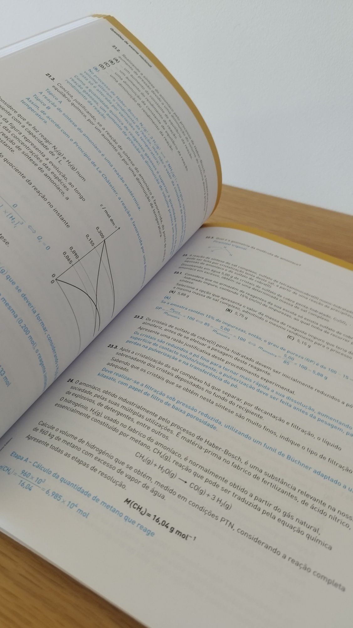 Cadernos de preparação para exame de Físico-Química do 10°/11° ano