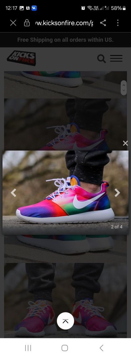 Buty Nike roshe RAINBOW  rozmiar 42.5