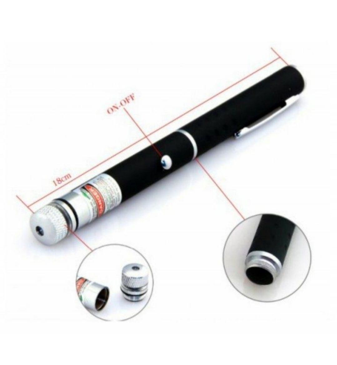 Лазерна указка Green Laser Pointer 302 (5 насадок)