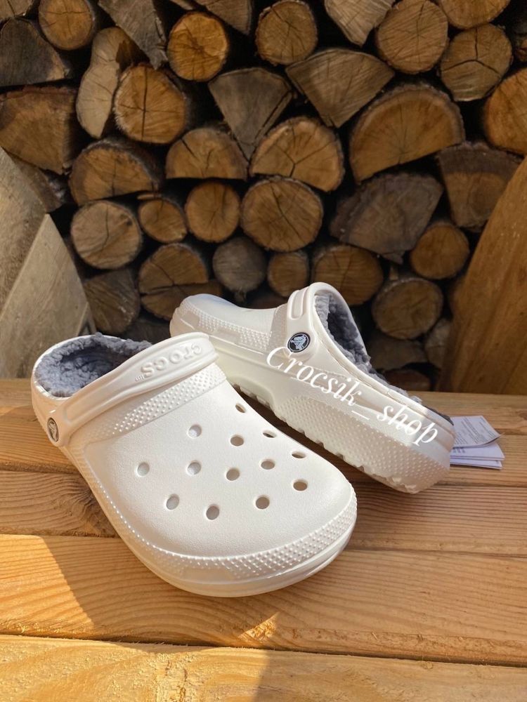 Жіночі утеплені крокси crocs Baya Lined Fuzz Strap