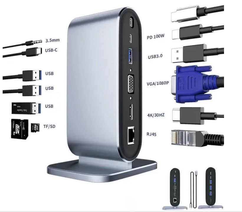 Stacja dokująca do komputera 12 w 1