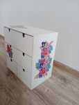 Mini komoda Ikea,decoupage,rękodzieło,minikomoda,organizer
