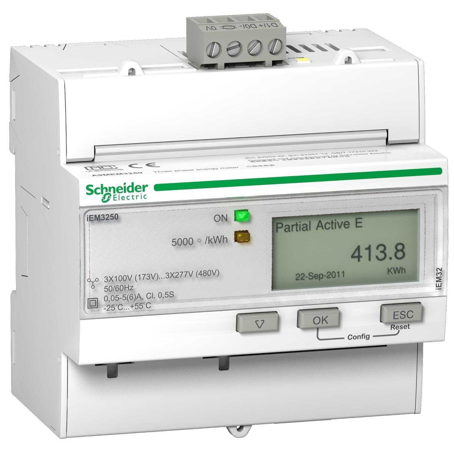 Medidor de energia iEM3250 - CT - Modbus