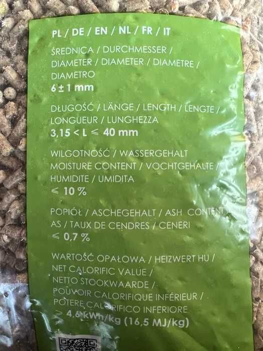 Pelet drzewny Magnum z CZYSTEJ TROCINY!!! bez dodatków SUPER!!