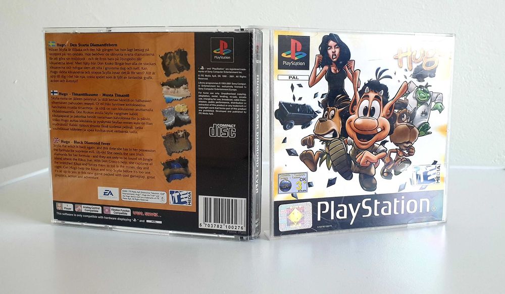 Gra Hugo Black Diamond Fever PSX PS1 PlayStation 3xA ENG PAL