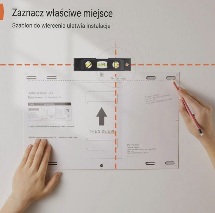 Uchwyt stojak wieszak do telewizora 37-75" bardzo mocny