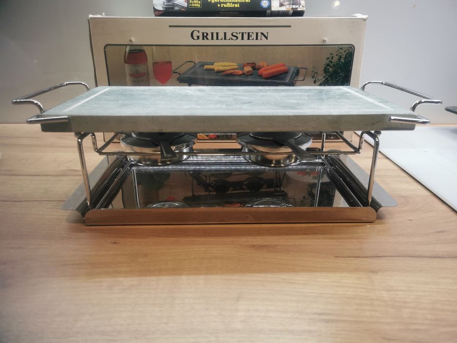 Grill z marmurowym blatem, z płytą, Grillstein