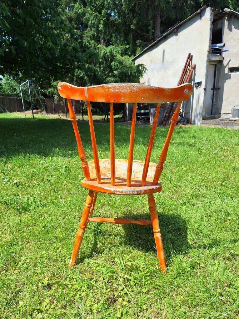 Vintage retro dwa krzesła plus jedno gratis
