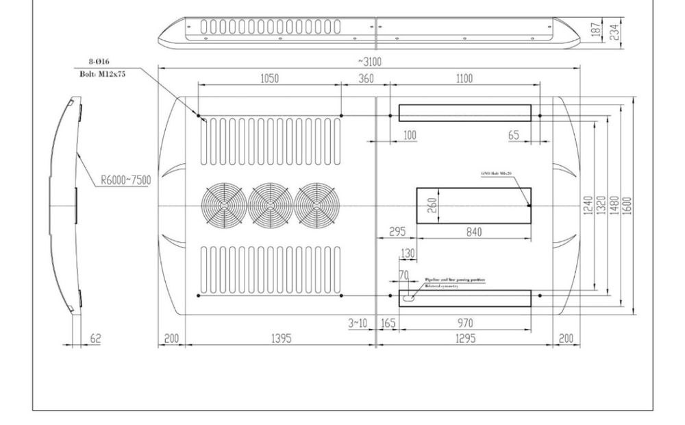 Кондиціонер для автобуса / мікроавтобуса
