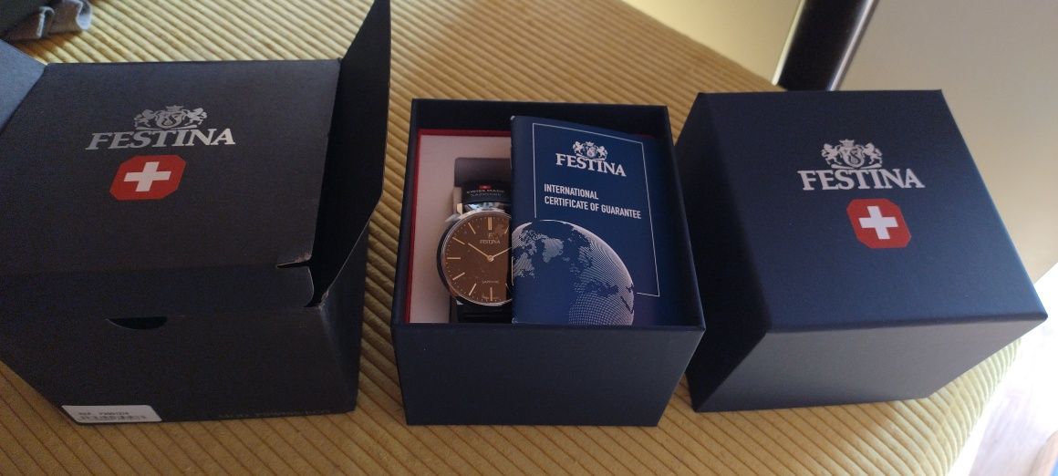 FESTINA F20012/4 NOWY męski zegarek: szafirowe szkło 24M GW.  F20012-4