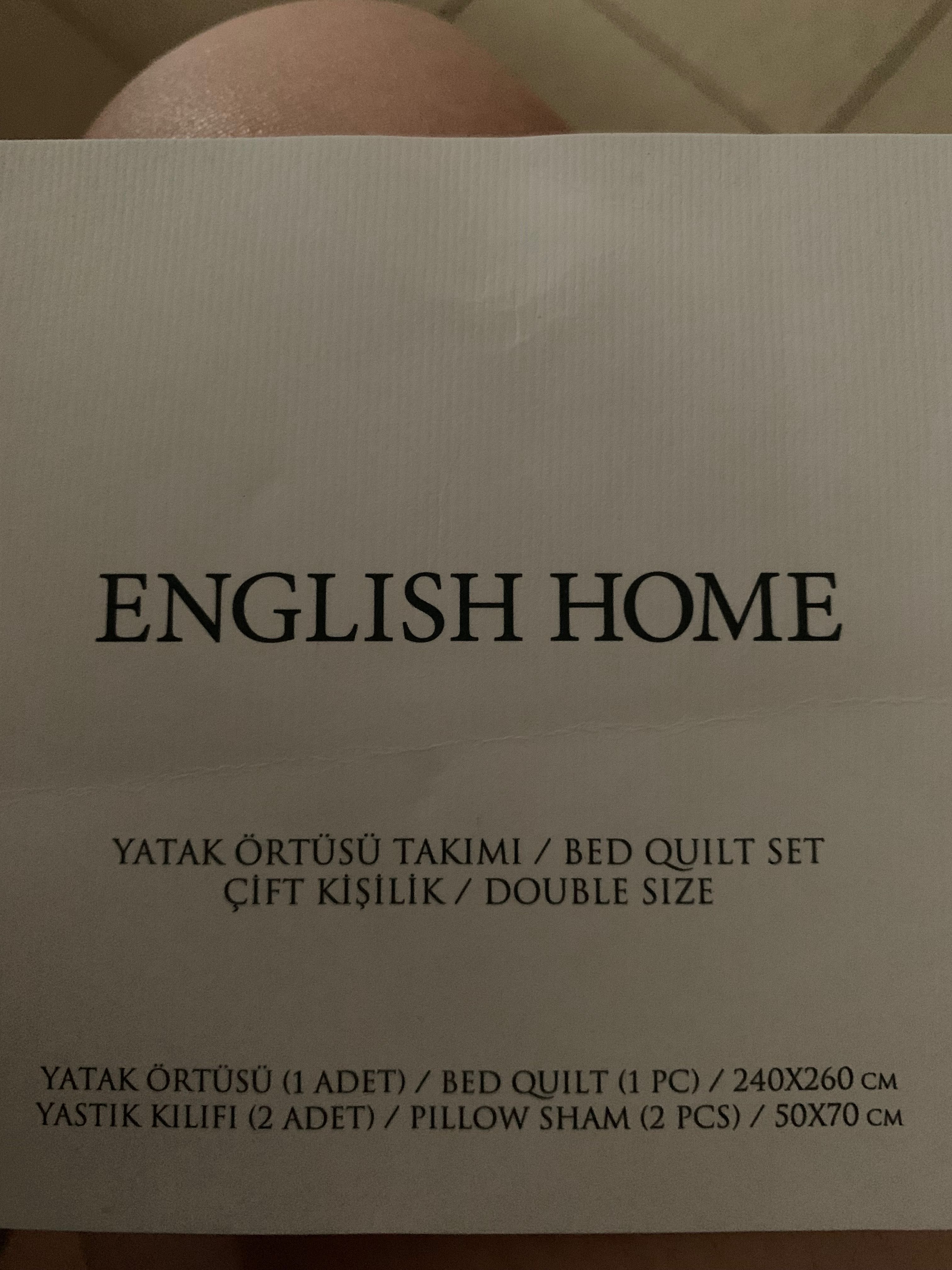Новый комплект стеганое Покрывало English Home + наволочки в чемодане