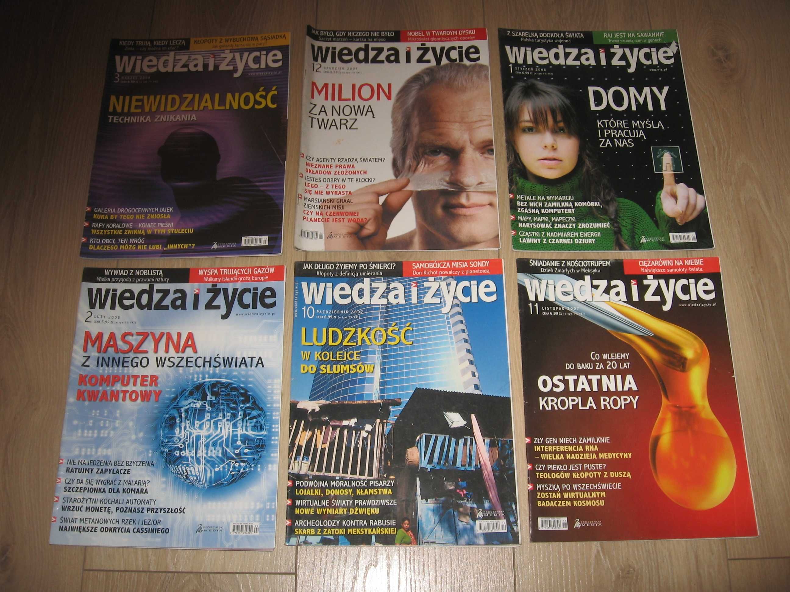 Czasopisma Wiedza i Życie - 12 numerów - polecam!