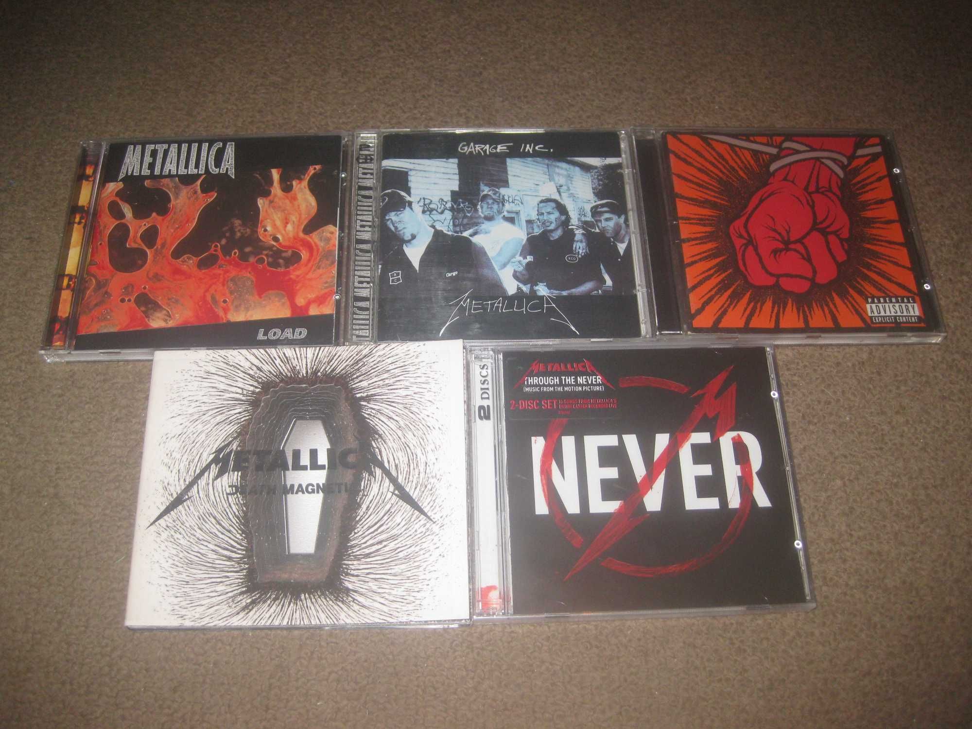 5 CDs dos "Metallica"