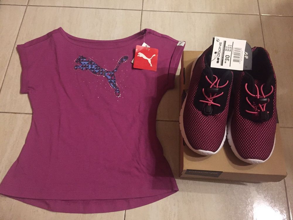 Conjunto menina Puma t4/5