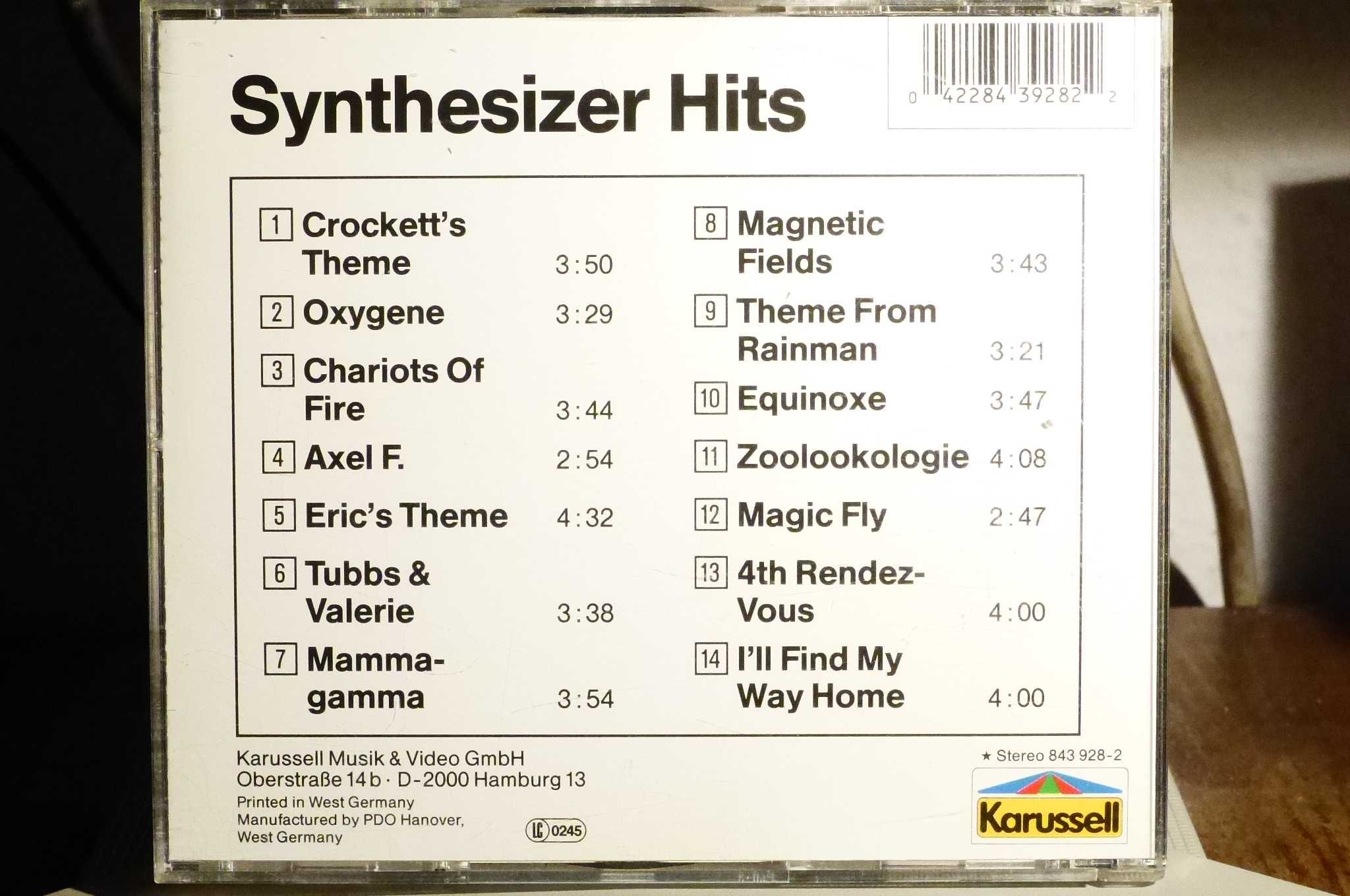 CD Synthesizer Hits - Oxygene Axel F. Equinoxe Chariots Of Fire