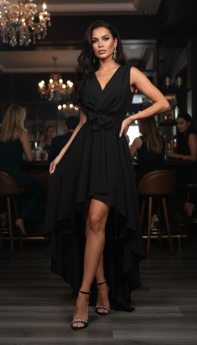 Эффектное Чёрное Вечернее Платье "Dolce Vita" - Создано для Внимания!