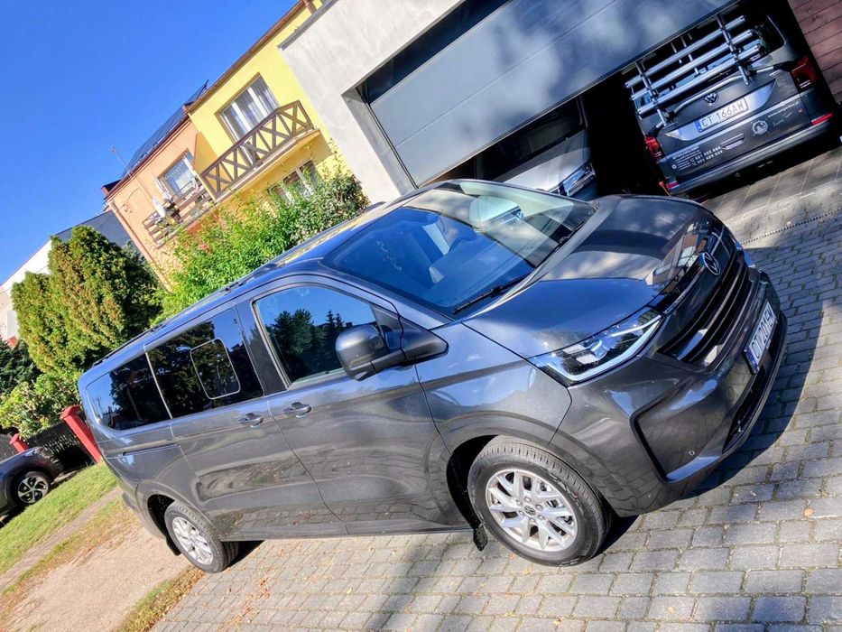 Wynajem VW CARAVELLE LONG T7,9/8 os. automat/najdłuższy bus 5,5 metra!