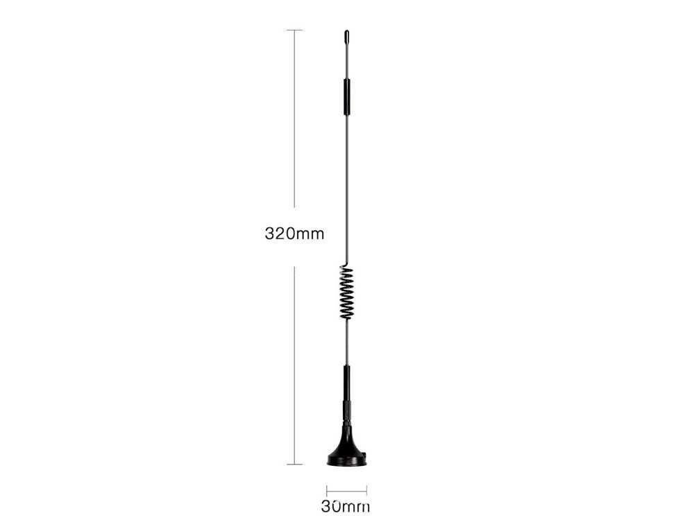 Антена LTE 4G на магніті універсальна TS9 CRC9 SMA Male 12dBi