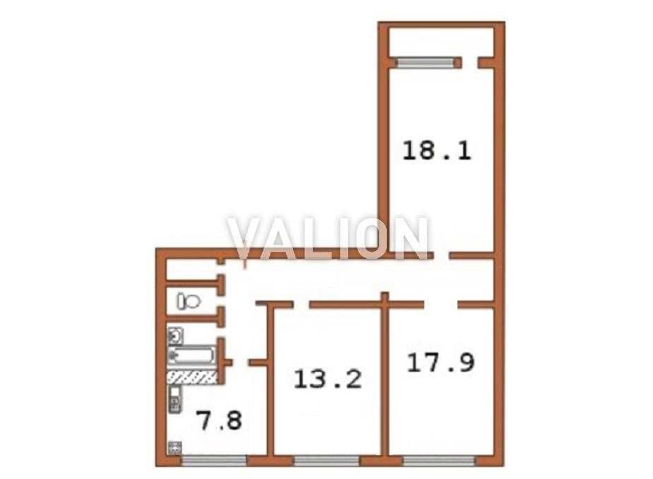 Продам 3к квартиру у Святошинському районі,  Руденко (Кольцова)15