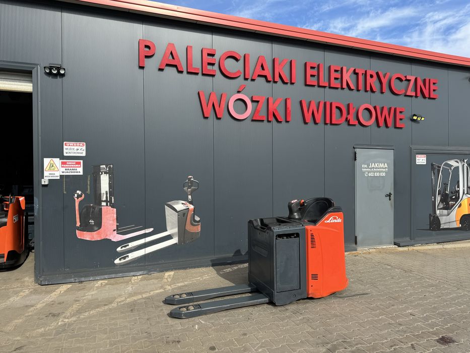 Paleciak elektryczny Linde T 20 sp 2000 kg rydwan Linde wózek szybki