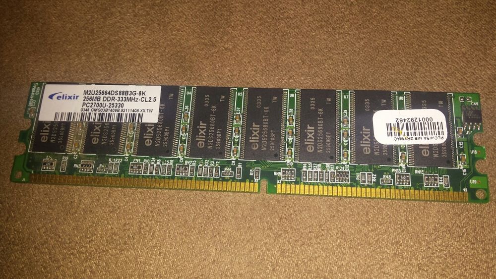 Pamięć kość DDR elixir 256MB ddr-333MHz