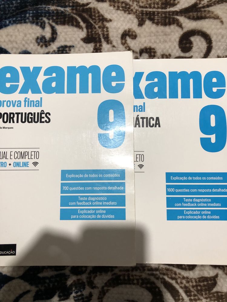 Livro de exames de portugues e matematica