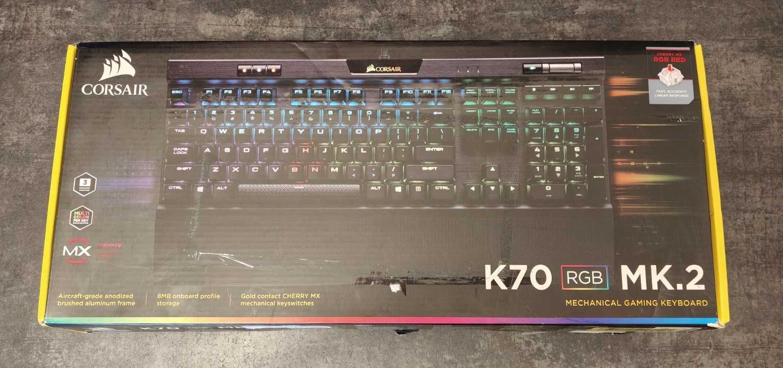 Klawiatura Corsair K70 MK.2 RGB Cherry MX Red